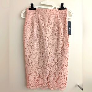 🩷 NWT LULUS ROSE PINK MIDI PENCIL SKIRT XS